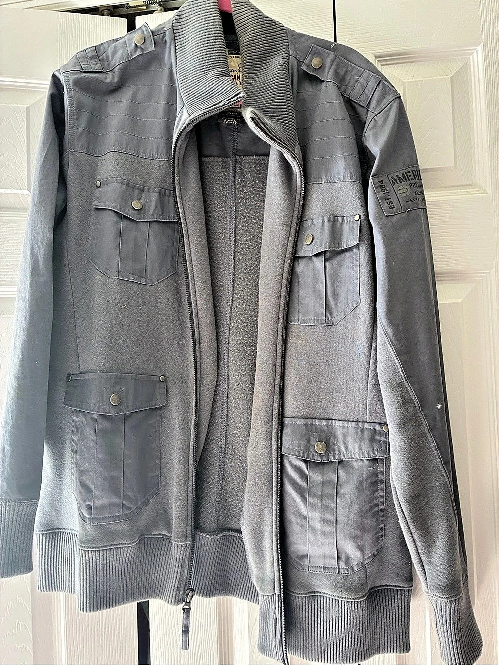 American Rag Men's Field Jacket Gray XL Like New